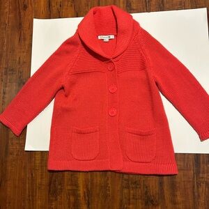 Forever 21 Coral Knit Cardigan size small small